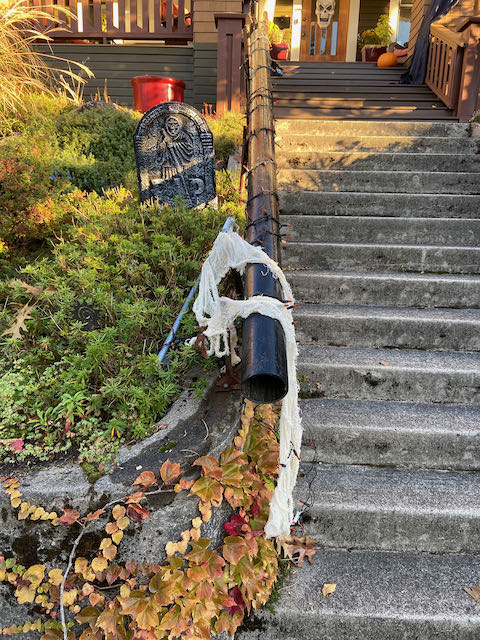 Neighbor’s Halloween Chute for Candy