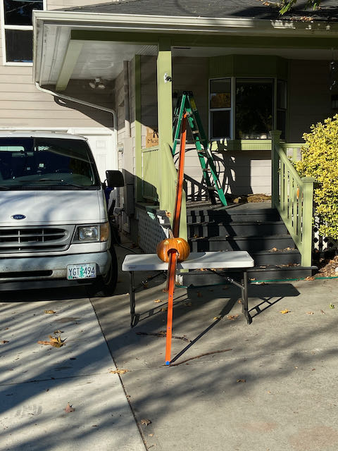 Neighbor’s Halloween Chute for Candy
