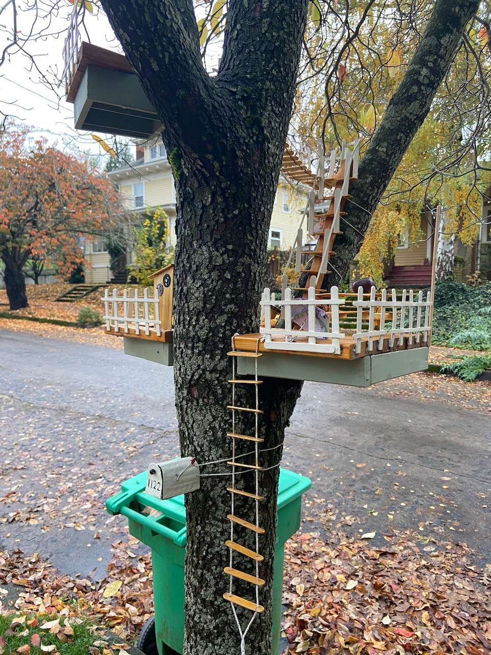 Tree House for Fairies. Or Squirrels. Southwest side